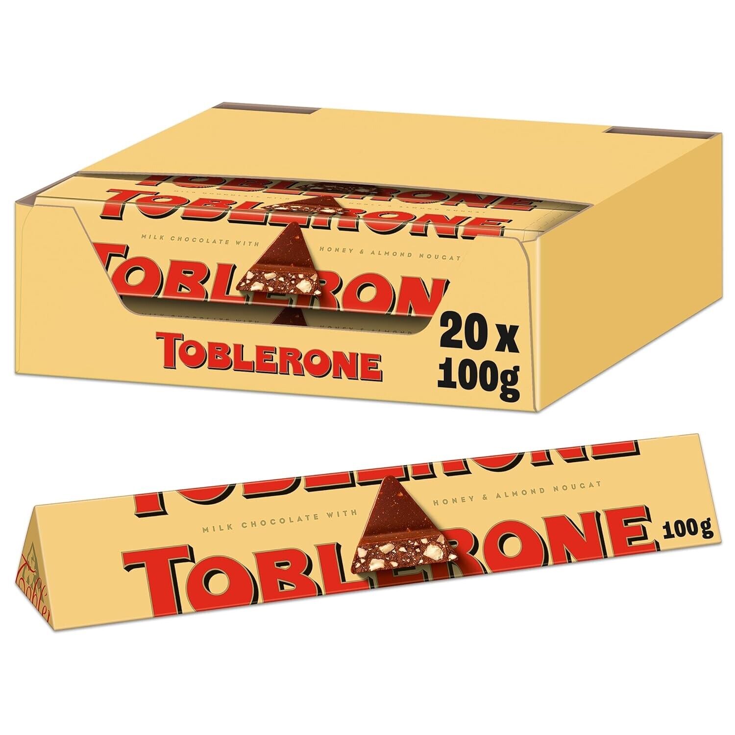 Toblerone Milk 100gms - 20pk